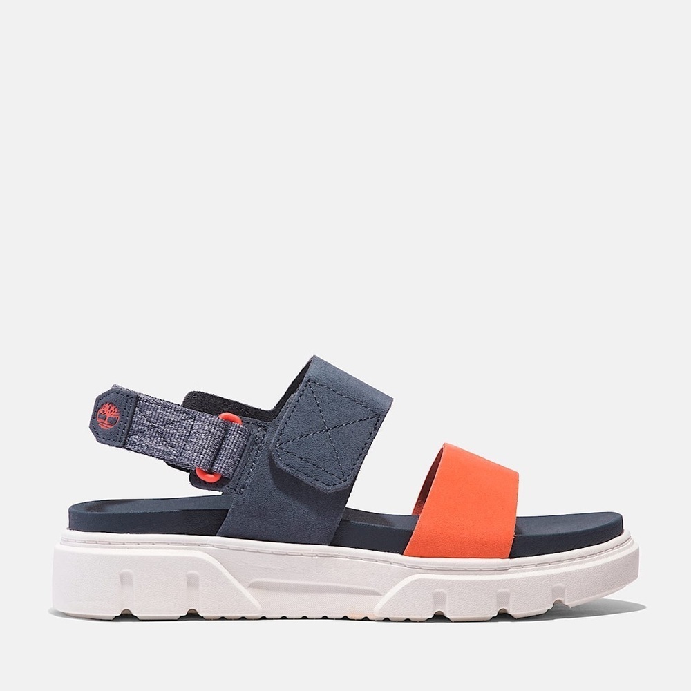 Timberland Greyfield 2-Strap Sandal in Dark Blue Suede